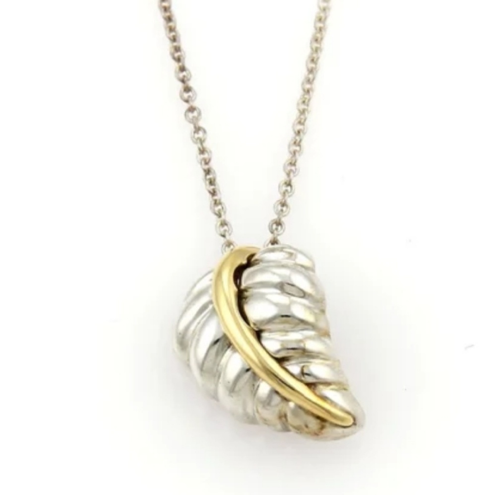 Authentic tiffany & co. Leaf pendant